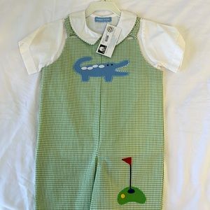 Boy’s size 4T alligator/golf appliqué jonjon